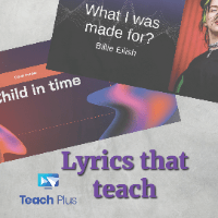Capa do material Lyrics that teach.